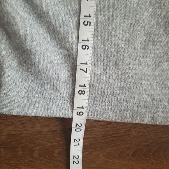 Victorias Secret Pink Sweater Small Knit Crop Gray 1/2 Zip Cinch Waist - Picture 13 of 15